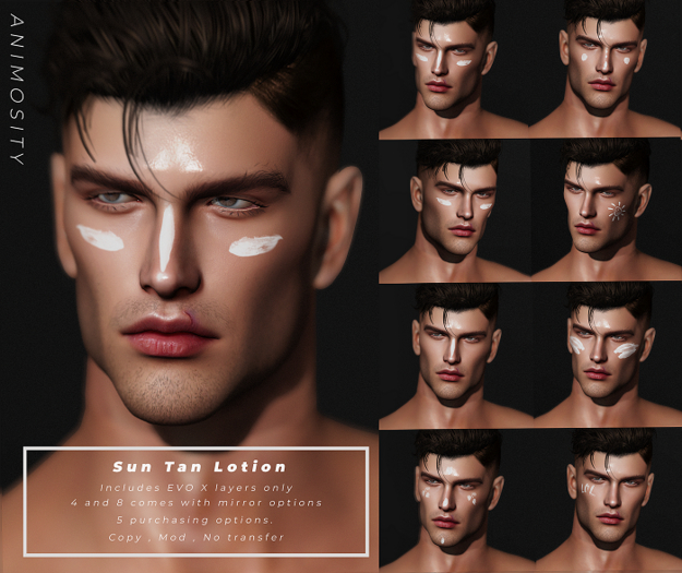 Second Life Marketplace Animosity Sun Tan Lotion Evo x Fatpack